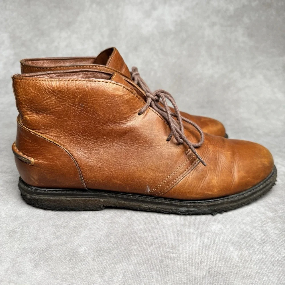 Polo Ralph Lauren Marlow-BO-CSL Men's Chukka Boots Leather Shoes Size 9D Brown